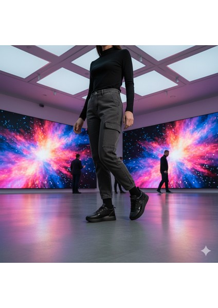 Siyah Sneakers Vegan Kadın Ayakkabı fırsatları