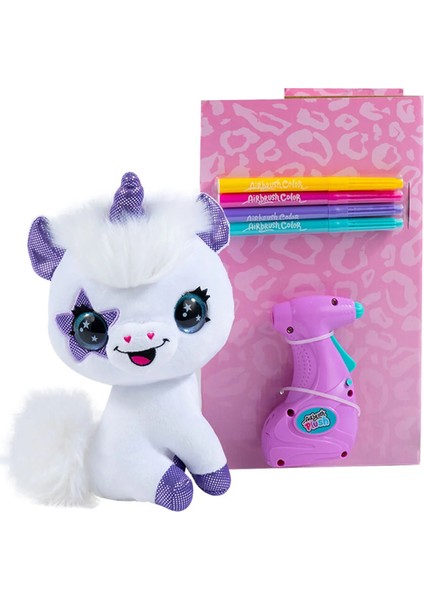 Airbrush Plush Boyanıp Yıkanabilen Peluş Unicorn Kız Erkek Çocuk Oyuncak Eğitici Oyuncaklar