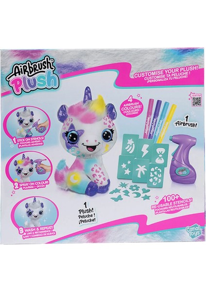 Airbrush Plush Boyanıp Yıkanabilen Peluş Unicorn Kız Erkek Çocuk Oyuncak Eğitici Oyuncaklar