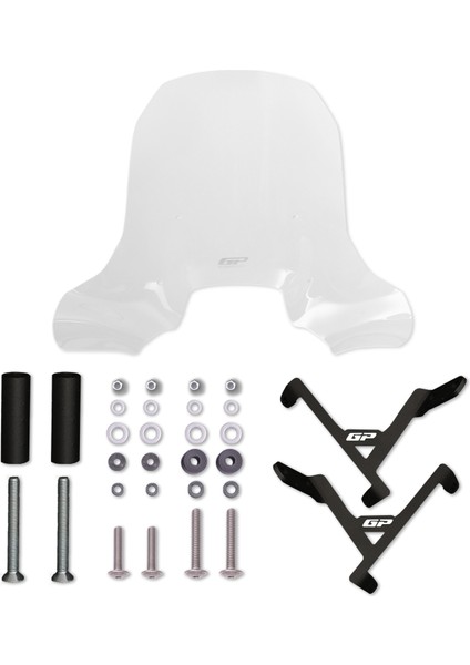 Peugeot Tweet 125 / 200 2022-2024 Uyumlu Ön Cam Şeffaf 57 cm modelleri