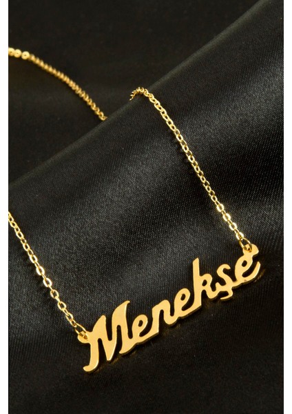 Techmrt Menekşe Isimli Kolye -Sarı