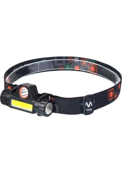 KM-101 Kafa Feneri Şarjlı Cob LED