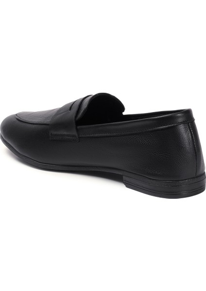 Siyah Loafer Hakiki Deri Kadın Ayakkabı modelleri