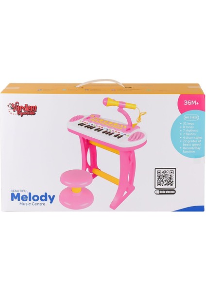 BAO-3132C Mini Piano 24 Tuşlu Mp3 ve Mikrofon Kız Erkek Çocuk Oyuncak Eğitici Oyuncaklar indirimleri