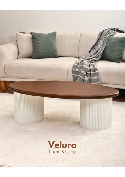 Zag Orta Sehpa - Ceviz Tabla & Beyaz Ayak modelleri