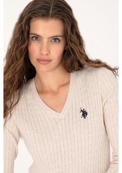 Kadın Krem Melanj Kazak /triko 50313625-VR159 fiyatları
