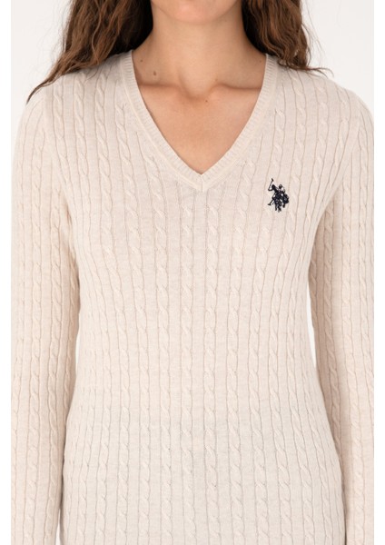 Kadın Krem Melanj Kazak /triko 50313625-VR159