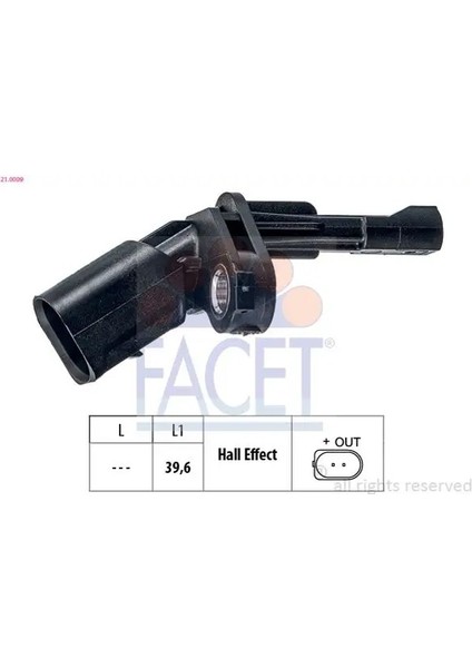 210009 Abs Sensoru Sol Arka 131415 1K0927807 1KD927807