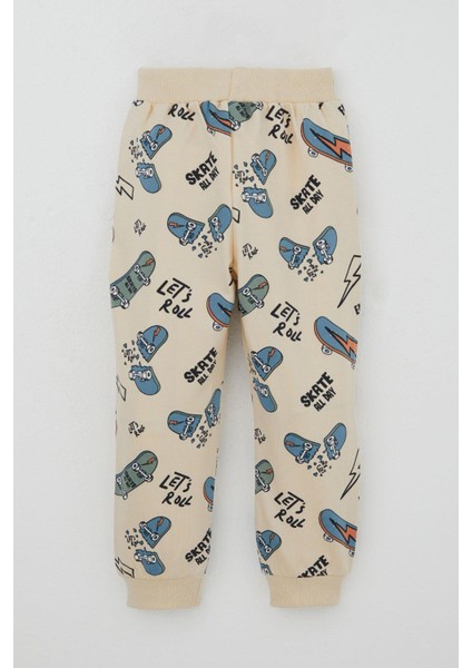 Erkek Bebek Eşofman Takımı Kaykay Zamanı 9 Ay-3 Yaş, Indigo