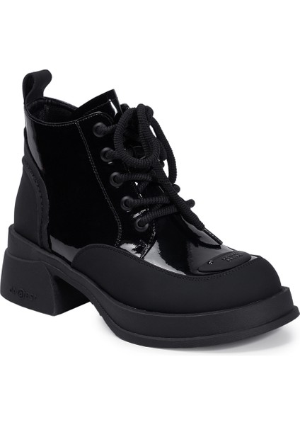Siyah Casual Rugan Deri Kadın Bot fiyatları