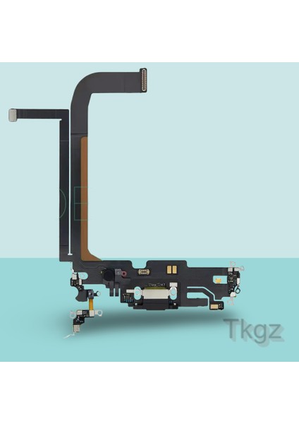 Apple Iphone 13 Pro Max Full Şarj Soketi Filmi Flex Orjinal (Siyah)