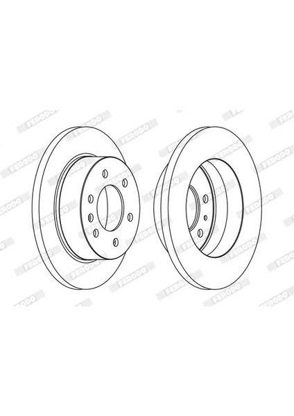 FCR311A Arka Fren Diski 2E0615601A 68013764AA A2E0615601A (2 Adet Fiyatıdır)