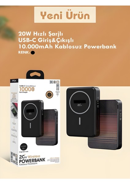 20W Hızlı Şarj Magsafe Powerbank | 10000MAH Taşınabilir Şarj Cihazı Type-C Giriş/çıkış indirimleri