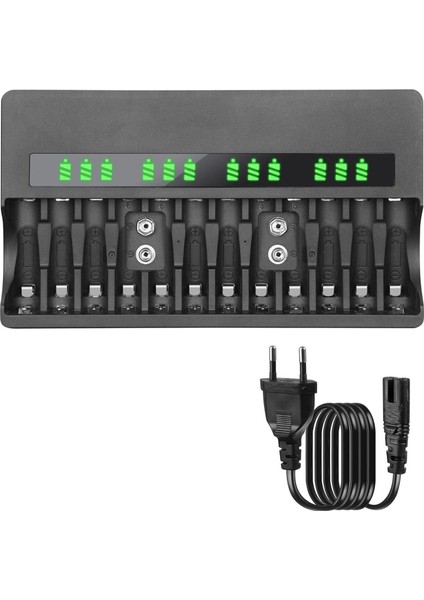 Beston BST-C9028WL Pil Şarj Aleti Universal Ekranlı 9V-AA-AAA Ni-Mh Ni-Cd Li-Ion