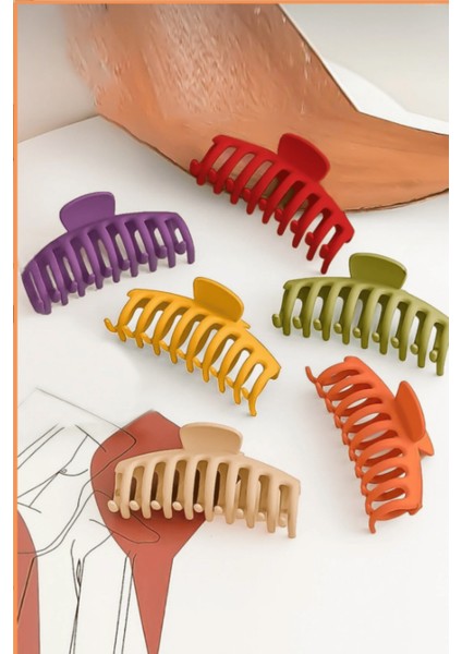 6'lı Tırmık Mandal Toka Seti (Büyük Boy)