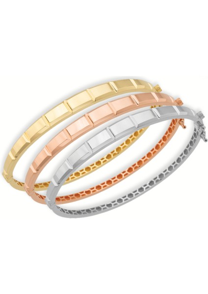 14 Ayar Sade Dikdörtgen Bilezik - 7,00GR.