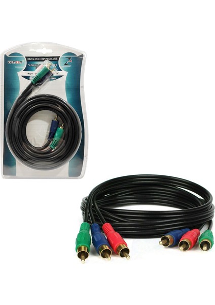 ZE-3110 Kablo 3 Rca 3 Rca 1.8 Metre