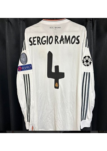 Sergio Ramos R.e.a.l. M.a.d.r.i.d. 2014 Sezonu Final Maçı Yetişkin Uzun Kollu Forması