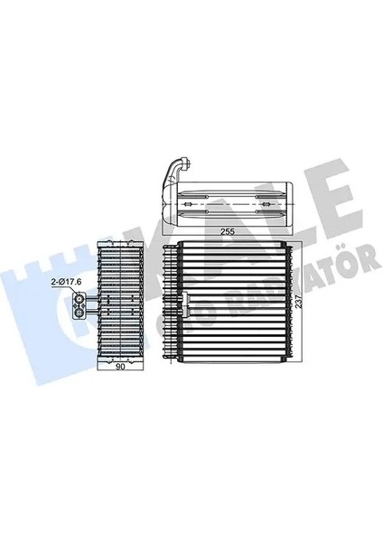 350080 Klima Radyatoru 8850102021 8850112401 8850112410