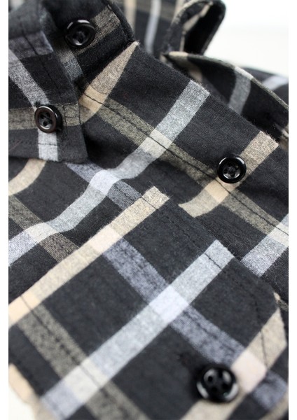 Büyük Beden Erkek Siyah Yünlü Kışlık Gömlek – Cepli Geniş Kesim Flanel Model modelleri