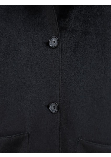 Alpaco Boydan Düğmeli Cepli Kaban -Siyah -Collectıon fiyatları