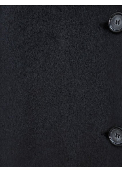 Alpaco Boydan Düğmeli Cepli Kaban -Siyah -Collectıon modelleri