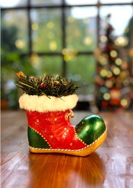 El Yapımı Yeni Yıl Hediyesi Kokinalı Şans Çizmesi Dekoratif Obje Biblo fırsatları