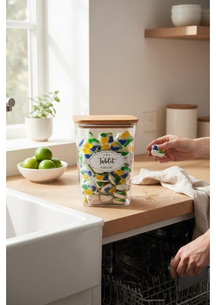 Premium Series Tablet Kavanozu 2000ML