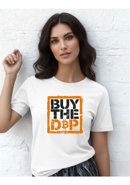 Devısso Traders Buy The Dip - Bitcoin - Trader, Borsacikadın Beyaz T-Shirt