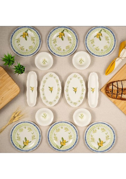 14 Parça Casa Limone Kahvaltı Takımı