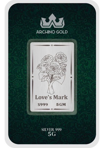 Sevgililer Gününe Özel Çiçek Motifli Romantik Tasarım Hediyeye Özel 5 Gram 999 Ayar Gümüş KÜLÇESI-687