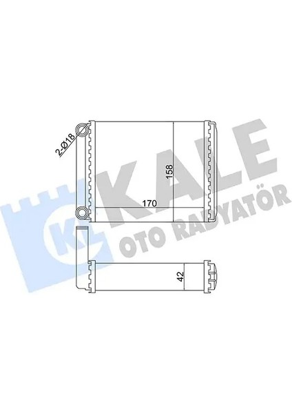 358585 Kalorifer Petegi 0038353501 5133426AA 5133586AA