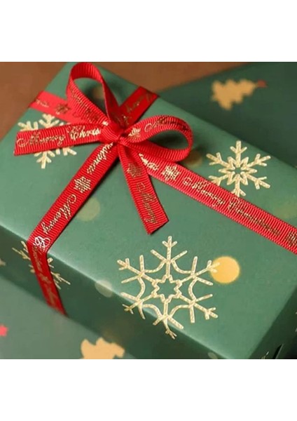 Yılbaşı Kar Tanesi Desenli Çiçek Buket Kağıdı - Hediye ve Ambalaj Kağıdı, Yeşil, 20 Adet, 58X58 cm modelleri