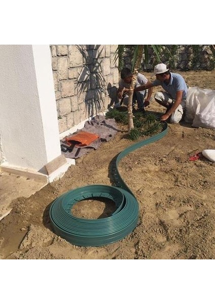 Mgf Çim Ayırıcı Esnek Plastik Çim Sınırlayıcı Bordür Taş Toprak Ayıracı Yeşil modelleri