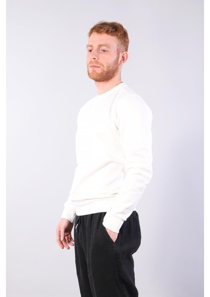 8565 Di El Yazısı Baskılı O Yaka Ottoman Şardonlu Sweat fiyatları