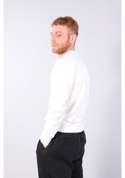 8565 Di El Yazısı Baskılı O Yaka Ottoman Şardonlu Sweat modelleri