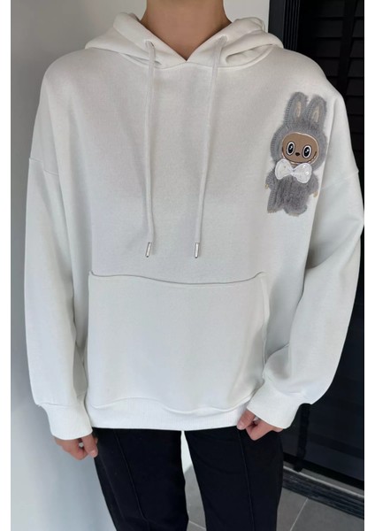 Kadın Kapüşonlu Şardonlu Kanguru Cepli Sweatshirt P-00018841 modelleri