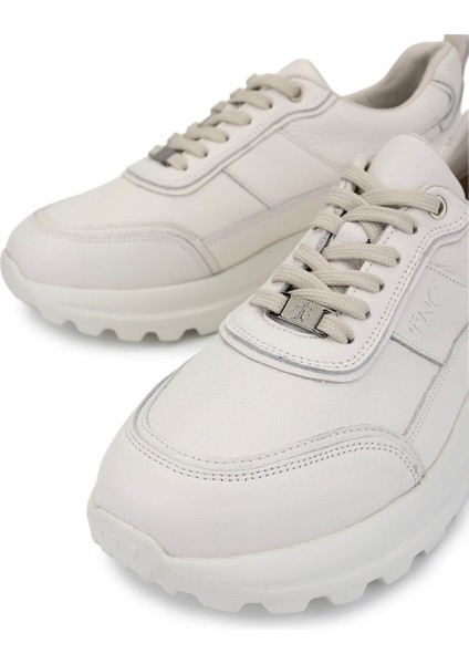 Erkek Hakiki Deri Beyaz Sneakers & Spor Ayakkabı 298 3160-30219 Erk Ayk SK25-26 Kırık Beyaz modelleri