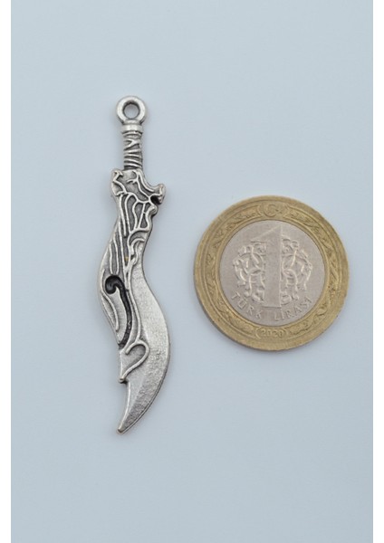 Lol Savaş Kılıcı Gümüş Kaplama Deri Ip Kolye fırsatları