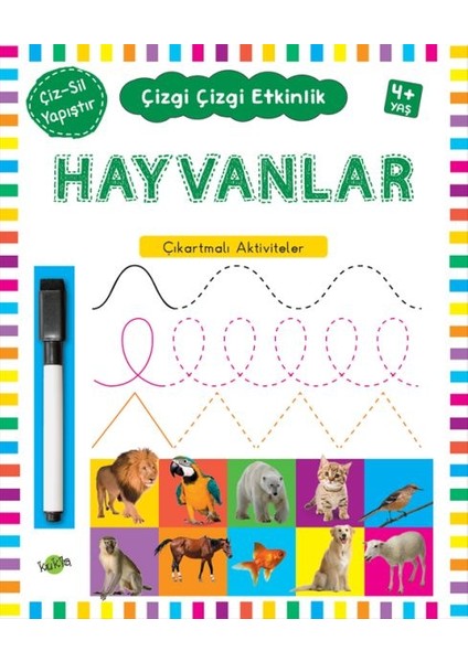 Çizgi Çizgi Etkinlik- Hayvanlar (4+ Yaş)