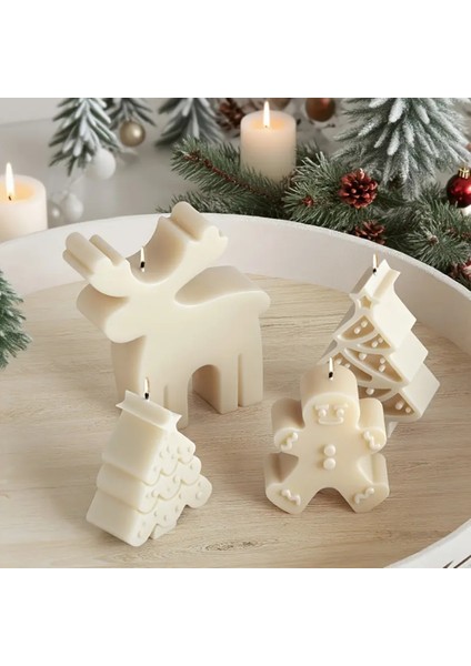Ren Geyiği Yılbaşı Christmas Silikon Mum Kalıbı fırsatları