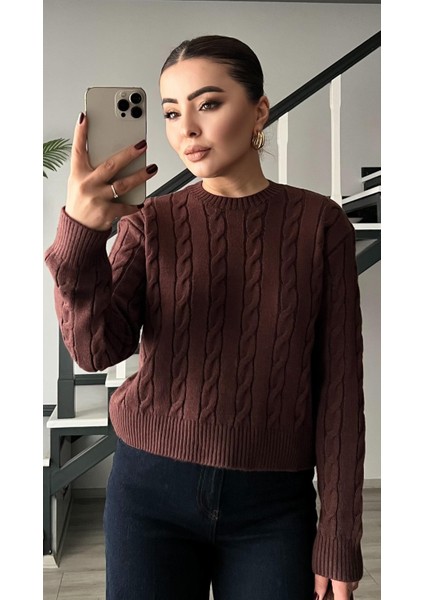 Mürdüm Saç Örgü Kazak fiyatları