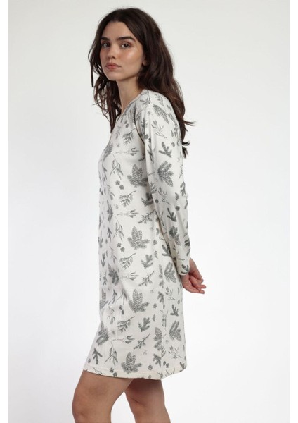 61413 Gri Desenli Gecelik fiyatları