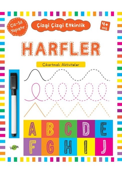 Çizgi Çizgi Etkinlik - Harfler (4+ Yaş)