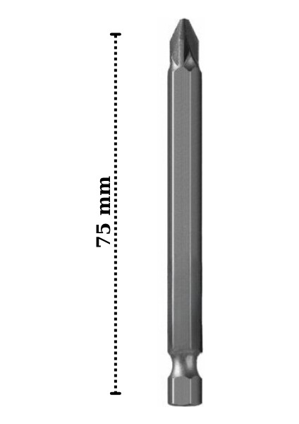 Ph2 Güçlü Mıknatıslı 75 mm Yıldız Vidalama Maktap Bits Ucu Paslanmaz 20 Adet modelleri
