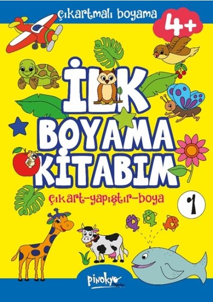 Çıkartmalı Ilk Boyama Kitabım 4+ Yaş-1