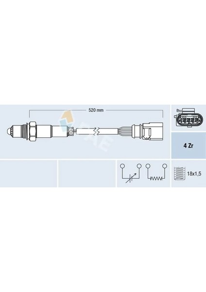 77438 Oksijen Sensoru 036906262AA 03C906262AC 03C906262Q