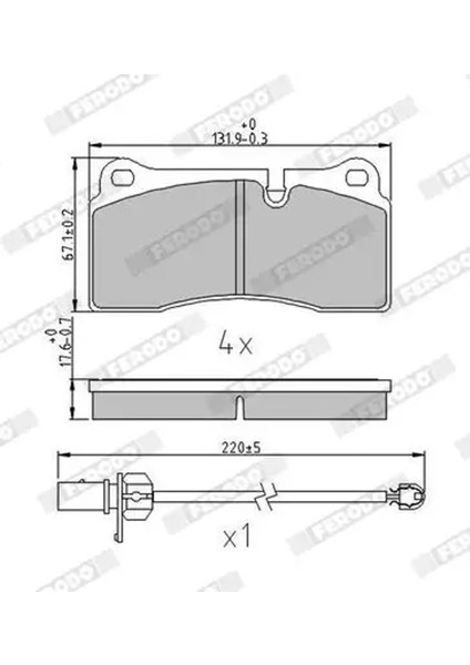 FDB4195 Arka Fren Balatasi 420698451 420698451B 420698451C