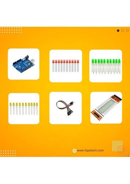 Arduino Ile Trafik Lambası Yapım Proje Seti - E-Pdf Içerikli modelleri