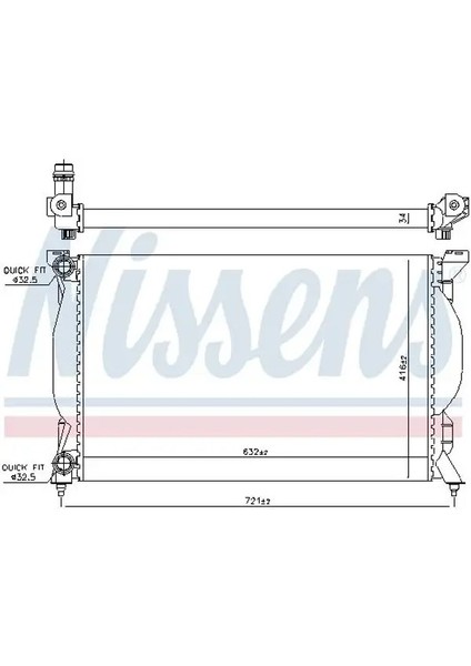 60304A Motor Radyatoru 8E0121251 8E0121251A 8E0121251AF